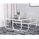 Rocker Wit/Gerookt Glas Salontafel Set Rocker Wit/Gerookt Glas Salontafel Set