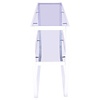Rocker Wit/Gerookt Glas Sidetable W110 cm Rocker Wit/Gerookt Glas Sidetable W110 cm