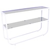 Rocker Wit/Gerookt Glas Sidetable W110 cm Rocker Wit/Gerookt Glas Sidetable W110 cm