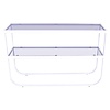 Rocker Wit/Gerookt Glas Sidetable W110 cm Rocker Wit/Gerookt Glas Sidetable W110 cm