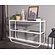 Rocker Wit/Gerookt Glas Sidetable W110 cm Rocker Wit/Gerookt Glas Sidetable W110 cm