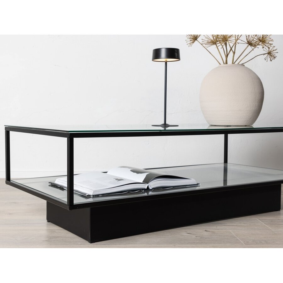Maglehem Glas/Zwart Salontafel 130x60 cm Maglehem Glas/Zwart Salontafel 130x60 cm
