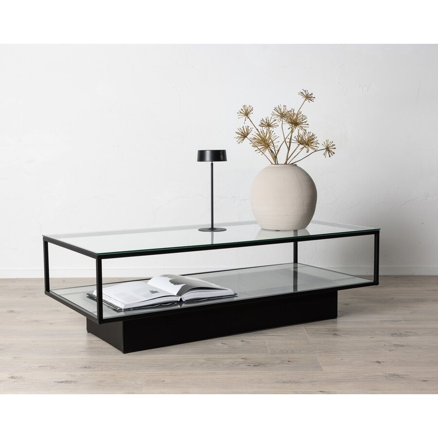 Maglehem Glas/Zwart Salontafel 130x60 cm Maglehem Glas/Zwart Salontafel 130x60 cm