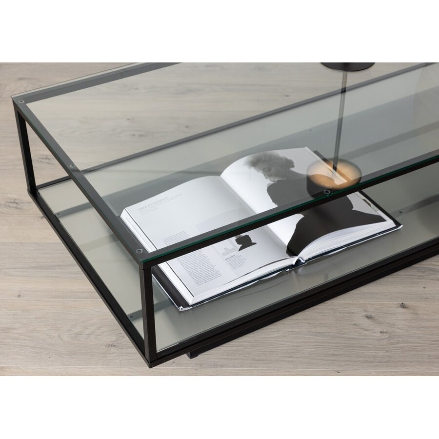 Maglehem Glas/Zwart Salontafel 130x60 cm Maglehem Glas/Zwart Salontafel 130x60 cm