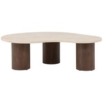 Hjem Interiors Megg Travertijn/Mocha Salontafel Organisch Hjem Interiors Megg Travertijn/Mocha Salontafel Organisch