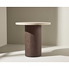 Megg Travertijn/Mocha Bijzettafel Rond Ø50 cm Megg Travertijn/Mocha Bijzettafel Rond Ø50 cm