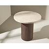 Megg Travertijn/Mocha Bijzettafel Rond Ø50 cm Megg Travertijn/Mocha Bijzettafel Rond Ø50 cm