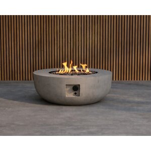 Hjem Interiors Kea Ronde Vuurschaal op Gas Cementlook