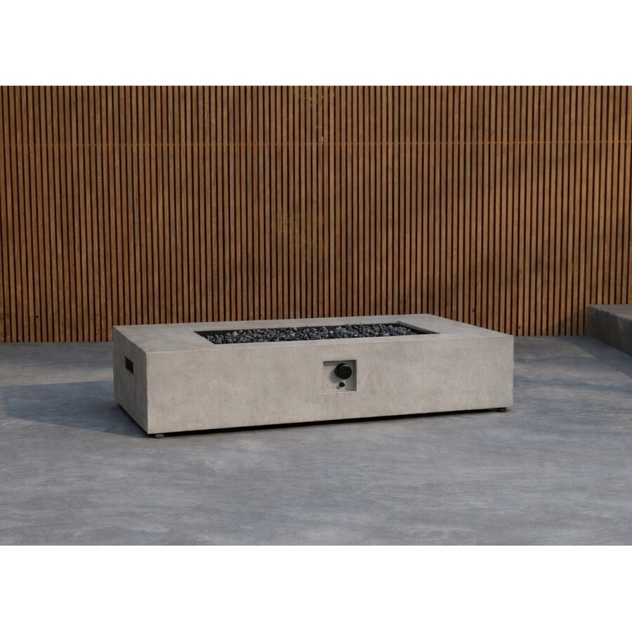 Kea Rechthoekige Vuurtafel op Gas Cementlook Kea Rechthoekige Vuurtafel op Gas Cementlook