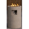 Kea Cilindrische Tuinhaard op Gas Cementlook Kea Cilindrische Tuinhaard op Gas Cementlook