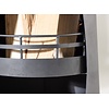 Bastian Terrashaard met Houtopslag Zwart H135 cm Bastian Terrashaard met Houtopslag Zwart H135 cm