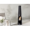 Bastian Terrashaard met Houtopslag Zwart H135 cm Bastian Terrashaard met Houtopslag Zwart H135 cm