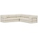 CozyPad Corduroy Ivory Hoekslaapbank CozyPad Corduroy Ivory Hoekslaapbank