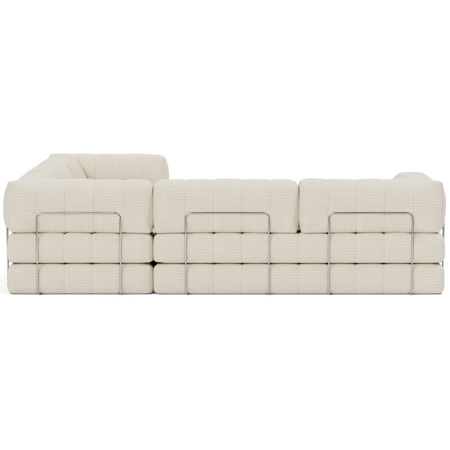 CozyPad Corduroy Ivory Hoekslaapbank CozyPad Corduroy Ivory Hoekslaapbank
