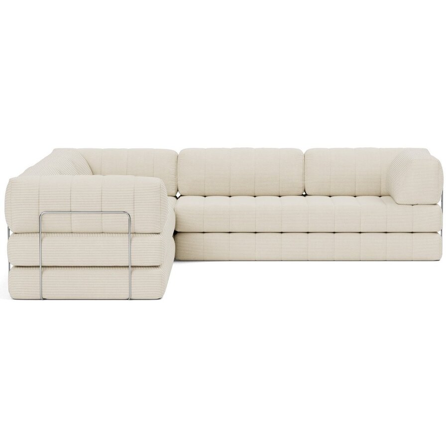 CozyPad Corduroy Ivory Hoekslaapbank CozyPad Corduroy Ivory Hoekslaapbank