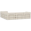 CozyPad Corduroy Ivory Hoekslaapbank CozyPad Corduroy Ivory Hoekslaapbank