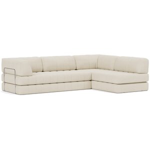 Innovation Living CozyPad Corduroy Ivory L-Vormige Hoekslaapbank