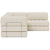 CozyPad Corduroy Ivory L-Vormige Hoekslaapbank CozyPad Corduroy Ivory L-Vormige Hoekslaapbank