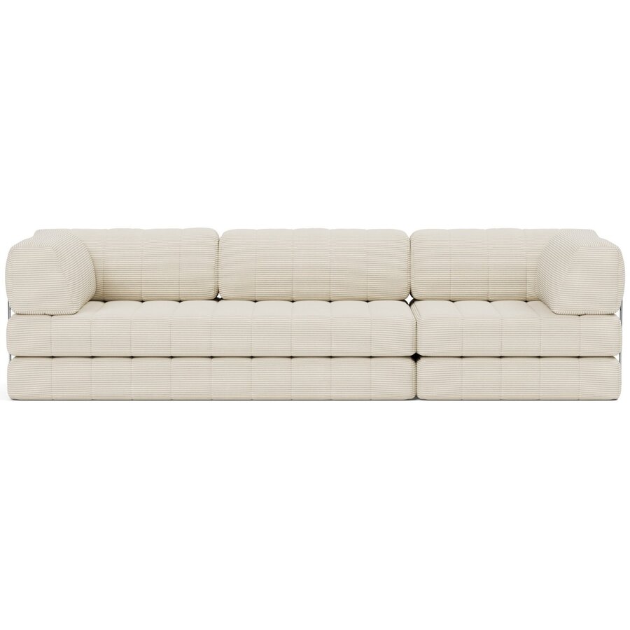 CozyPad Corduroy Ivory Slaapbank Grand CozyPad Corduroy Ivory Slaapbank Grand