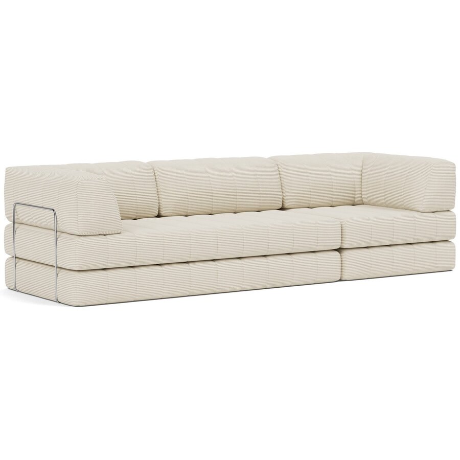 CozyPad Corduroy Ivory Slaapbank Grand CozyPad Corduroy Ivory Slaapbank Grand