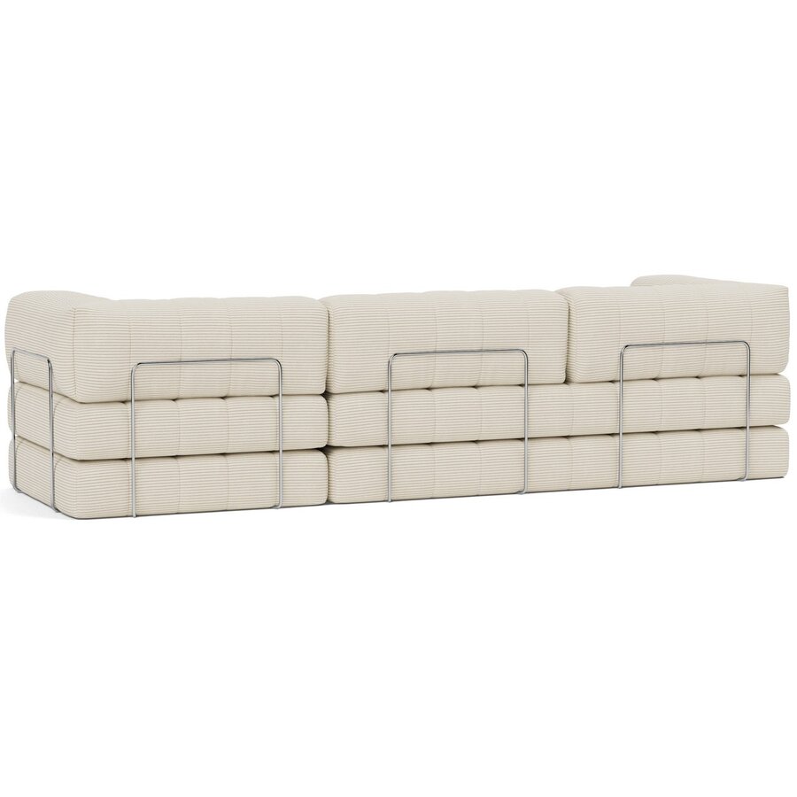 CozyPad Corduroy Ivory Slaapbank Grand CozyPad Corduroy Ivory Slaapbank Grand
