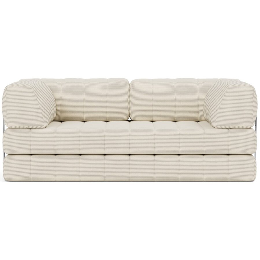 CozyPad Corduroy Ivory Slaapbank met Armleuning CozyPad Corduroy Ivory Slaapbank met Armleuning