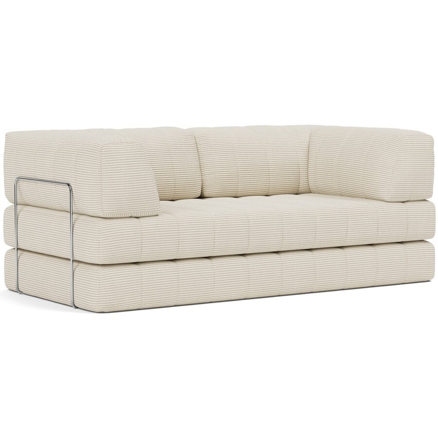 CozyPad Corduroy Ivory Slaapbank met Armleuning CozyPad Corduroy Ivory Slaapbank met Armleuning