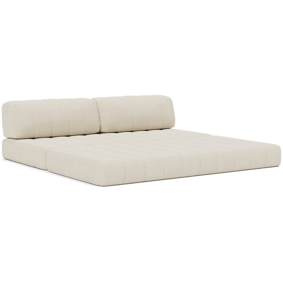 CozyPad Corduroy Ivory Slaapbank CozyPad Corduroy Ivory Slaapbank