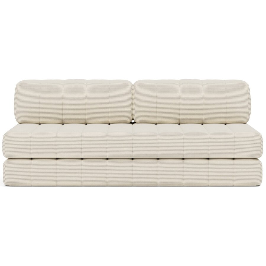 CozyPad Corduroy Ivory Slaapbank CozyPad Corduroy Ivory Slaapbank