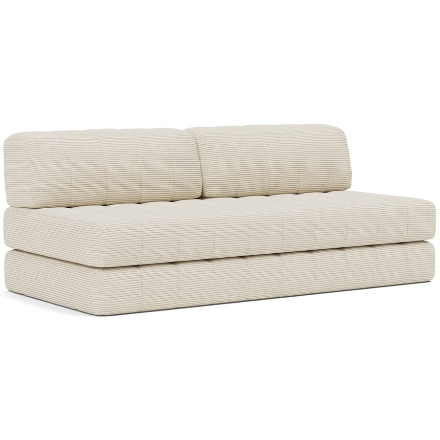 CozyPad Corduroy Ivory Slaapbank CozyPad Corduroy Ivory Slaapbank