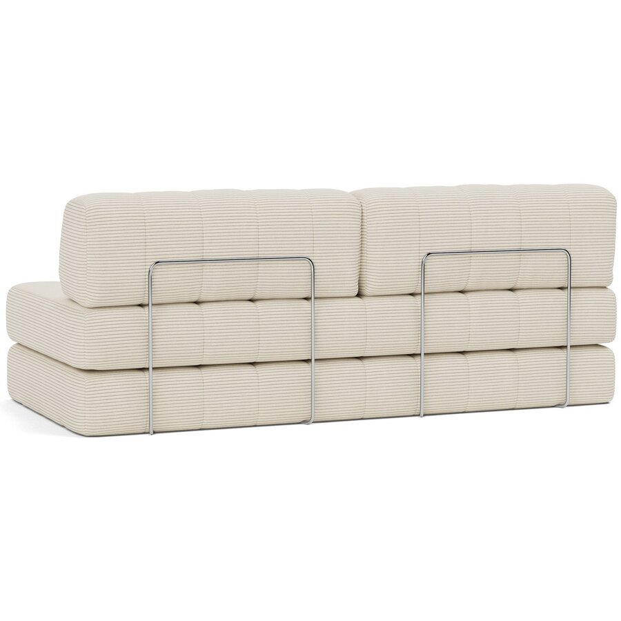 CozyPad Corduroy Ivory Slaapbank CozyPad Corduroy Ivory Slaapbank