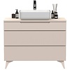 Rio Cashmere Wastafel en Onderkast Staand 100 cm Rio Cashmere Wastafel en Onderkast Staand 100 cm