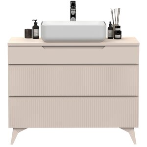 Benvenuto Design Rio Cashmere Wastafel en Onderkast Staand 100 cm