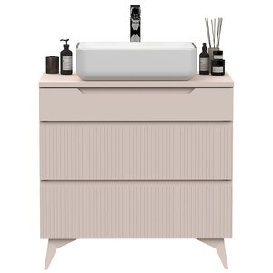 Benvenuto Design Rio Cashmere Wastafel en Onderkast Staand 80 cm