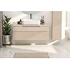Rio Cashmere Geribd Wastafel en Onderkast Zwevend 100 cm Rio Cashmere Geribd Wastafel en Onderkast Zwevend 100 cm
