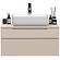 Rio Cashmere Geribd Wastafel en Onderkast Zwevend 80 cm Rio Cashmere Geribd Wastafel en Onderkast Zwevend 80 cm