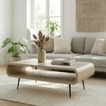 Sky Style Arlo Mango Houten Salontafel White Wash 90 cm