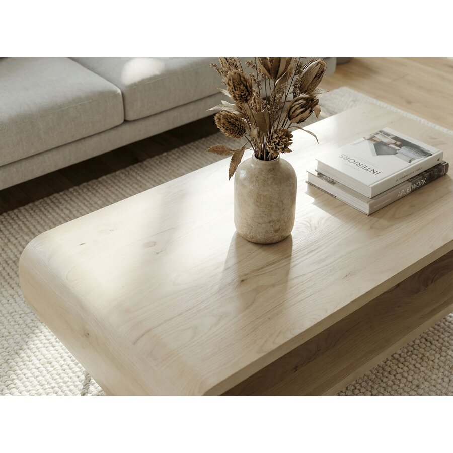 Arlo Mango Houten Salontafel White Wash 90 cm
