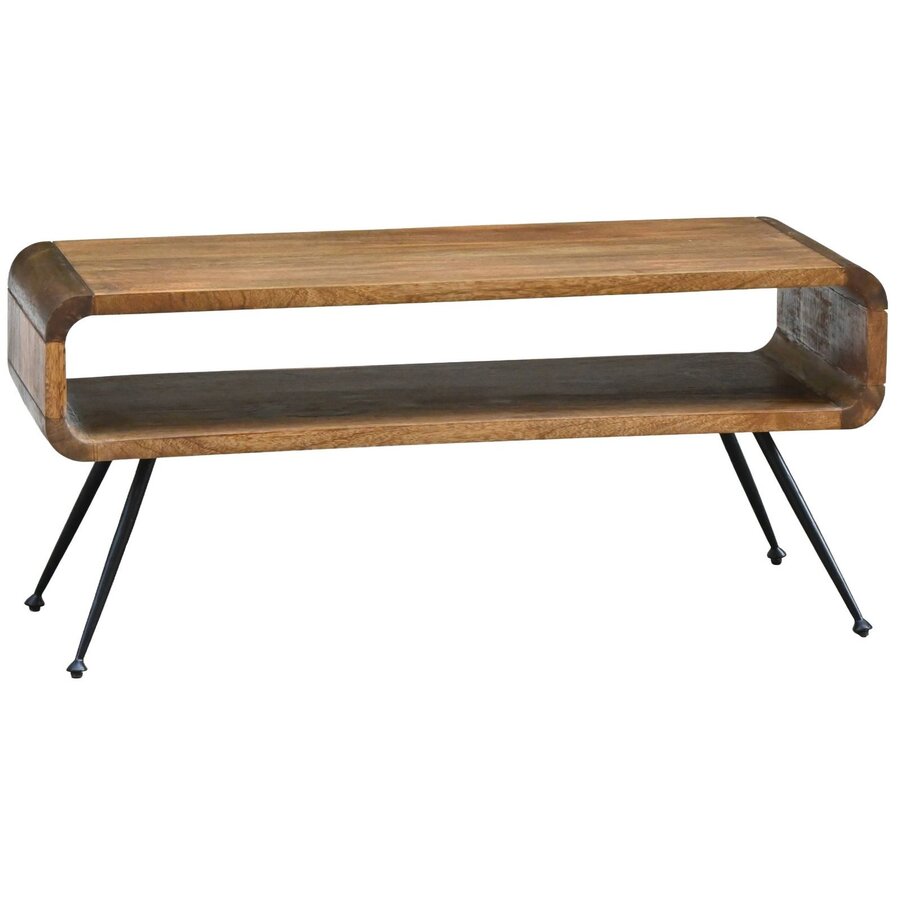Arlen Mango Houten Salontafel Donkerbruin 105 cm
