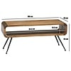 Arlen Mango Houten Salontafel Donkerbruin 105 cm