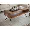 Arlen Mango Houten Salontafel Donkerbruin 105 cm
