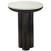 Otis Ronde Bijzettafel Wit Marmer Ø36 cm