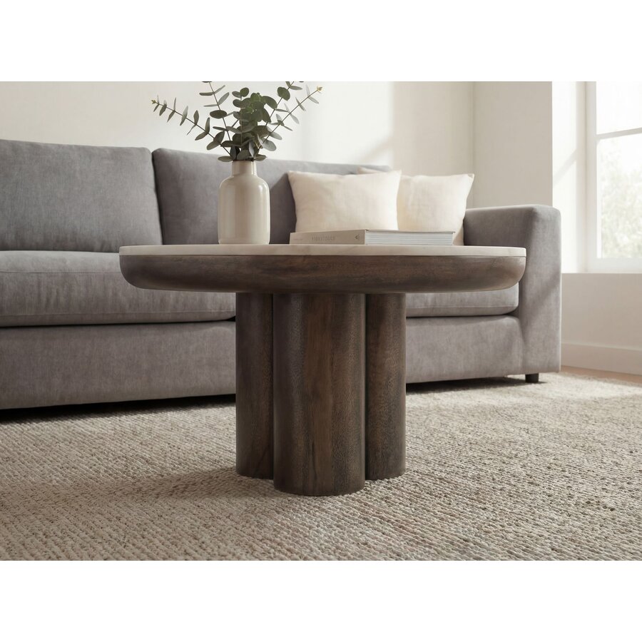 Otis Ronde Salontafel Wit Marmer Ø60 cm