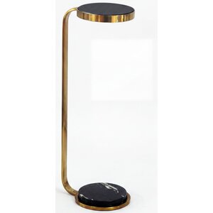 Sky Style Cairo C-Vorm Bijzettafel Goud met Zwart Marmer & Glas Sky Style Cairo C-Vorm Bijzettafel Goud met Zwart Marmer & Glas