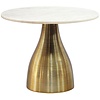 Cleo Luxe Ronde Salontafel Wit Marmer/Goud Ø60 cm
