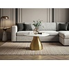 Cleo Luxe Ronde Salontafel Wit Marmer/Goud Ø60 cm