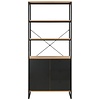 Dali Industriële Wandkast Eiken & Zwart 180 cm Hoog Dali Industriële Wandkast Eiken & Zwart 180 cm Hoog