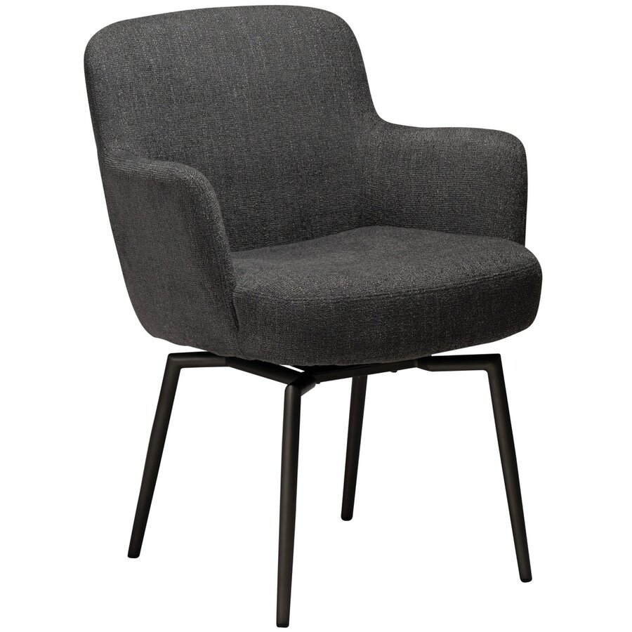 Ethos Draaistoel Grijs Bouclé