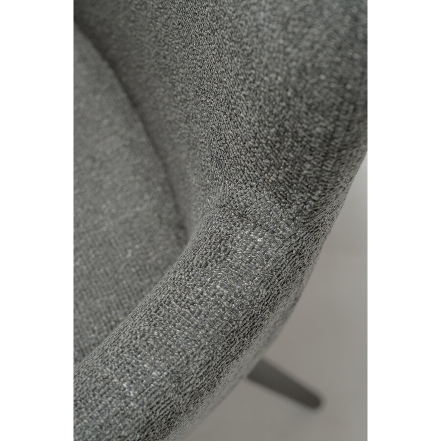 Ethos Draaistoel Grijs Bouclé