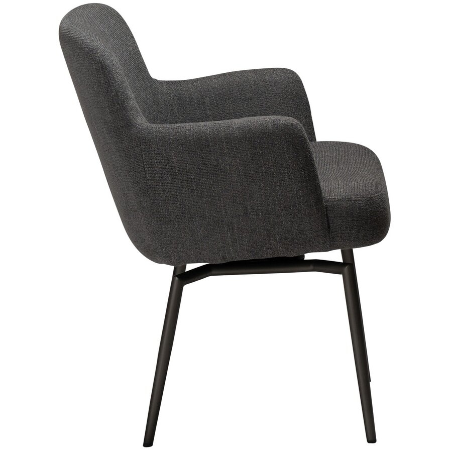 Ethos Draaistoel Grijs Bouclé